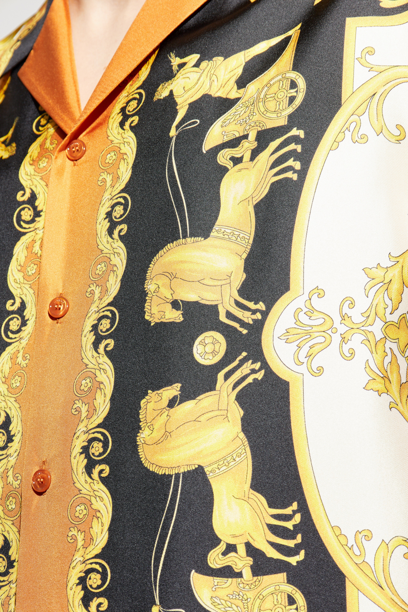 Versace Silk short-sleeve shirt | Men's | Vitkac